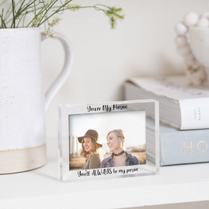 You're My Person | Custom Photo Frame For Best Friend | Best Friend Photo | Picture Frame For Friend PhotoBlock - Unique Prints